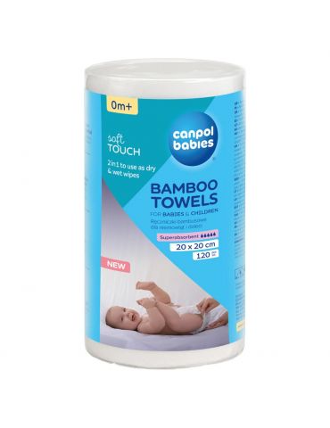Canpol Babies Ręczniki bambusowe dla niemowląt 120 szt.