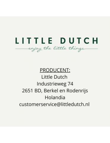 Little Dutch Otulacz muślinowy 120 x 120 cm Pure Denim blue