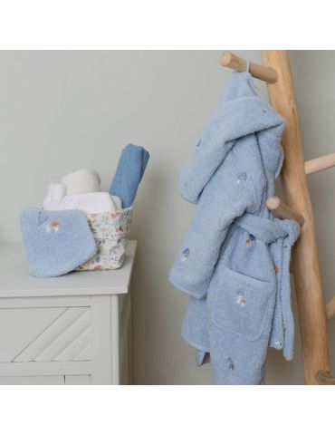 Little Dutch Otulacz muślinowy 120 x 120 cm Pure Denim blue