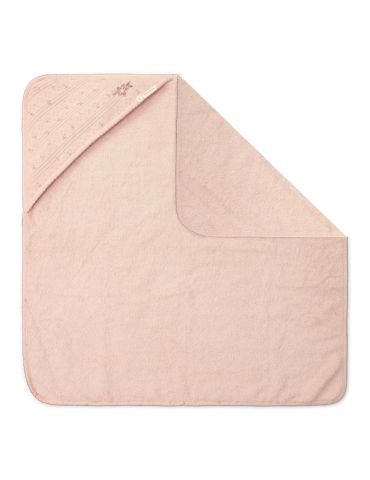 Little Dutch Bawełniany ręcznik z kapturem 75x75 cm Pure Blossom