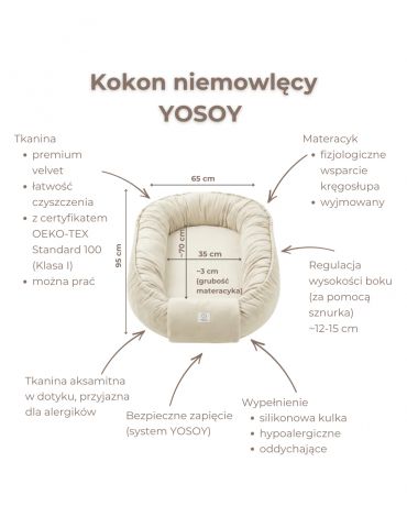 Yosoy Kokon niemowlęcy beżowy