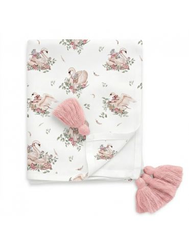 Yosoy Otulacz bambusowy z chwostami 120/120 Little swan