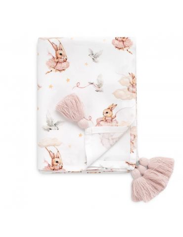 Yosoy Otulacz bambusowy z chwostami 120/120 Tutu rabbits