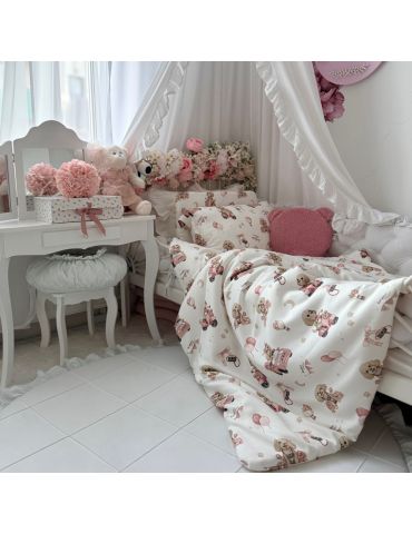 Bonjour Cherie Kołderka przedszkolaka bambusowa 100/150 Bianca
