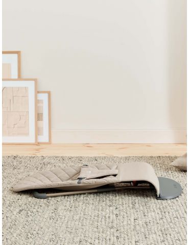 Babybjorn Leżaczek Bliss Woven Sand Grey