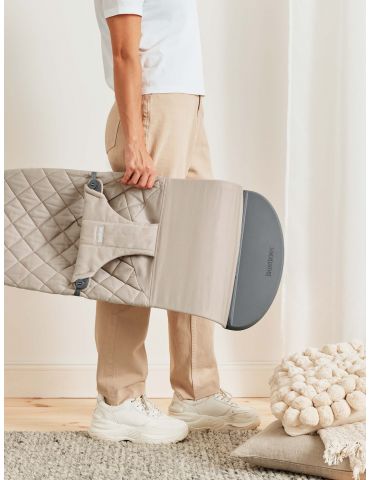 Babybjorn Leżaczek Bliss Woven Sand Grey