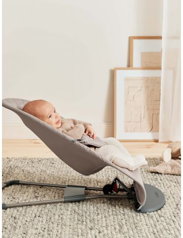 Babybjorn Leżaczek Bliss Woven Sand Grey