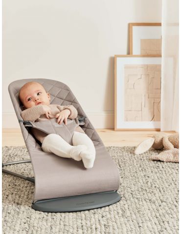 Babybjorn Leżaczek Bliss Woven Sand Grey