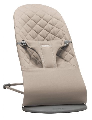 Babybjorn Leżaczek Bliss Woven Sand Grey