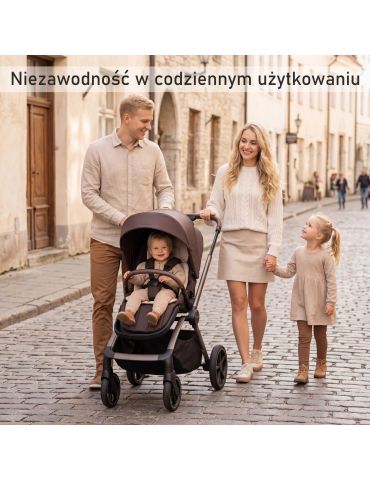 Adamex Como Wózek głęboko-spacerowy Chocolate brown
