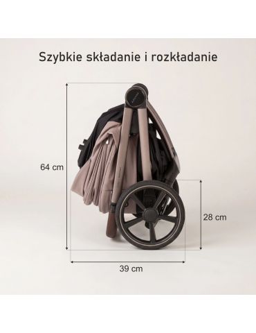 Adamex Como Wózek głęboko-spacerowy Chocolate fango