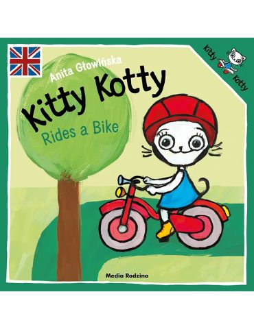 Książeczka Kicia Kocia Kitty Kotty rides a bike A.Głowińska