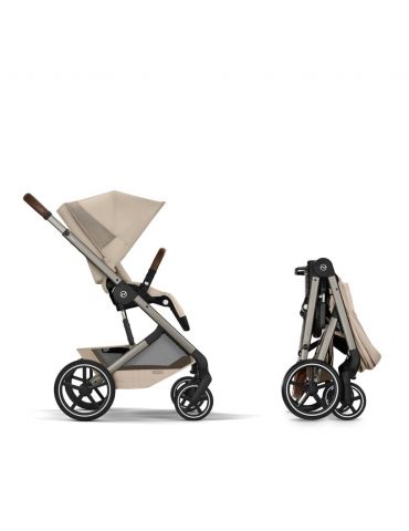 Cybex Balios S Lux Wózek 2W1 ze składaną gondolą Almond Beige