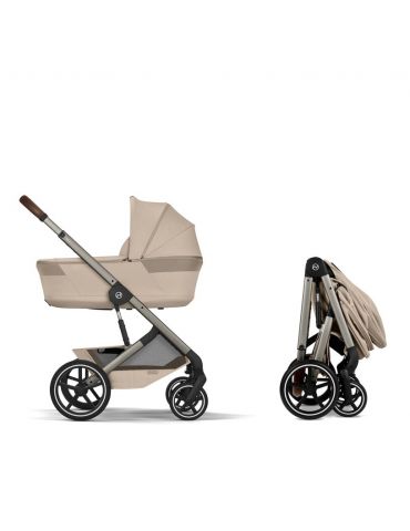 Cybex Balios S Lux Wózek 2W1 ze składaną gondolą Almond Beige
