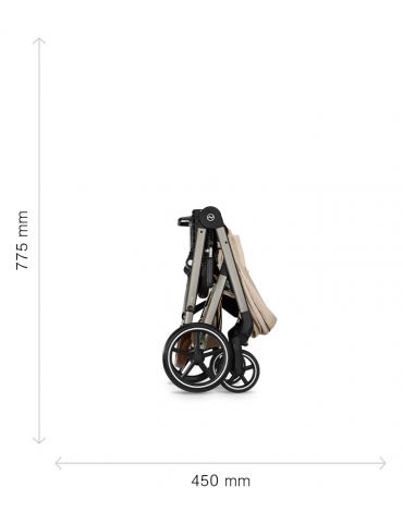 Cybex Balios S Lux Wózek 2W1 ze składaną gondolą Almond Beige