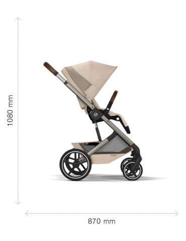 Cybex Balios S Lux Wózek 2W1 ze składaną gondolą Almond Beige