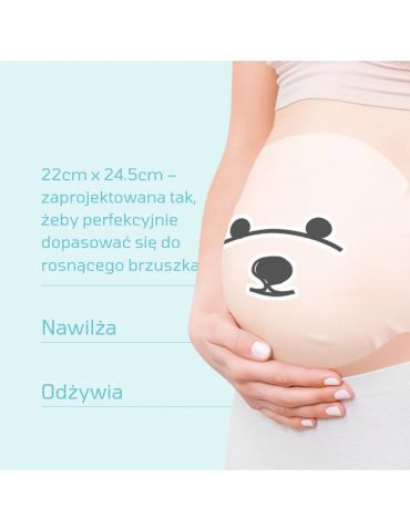 Mother-K Maska na brzuch dla kobiet w ciąży 1 szt. 30ml
