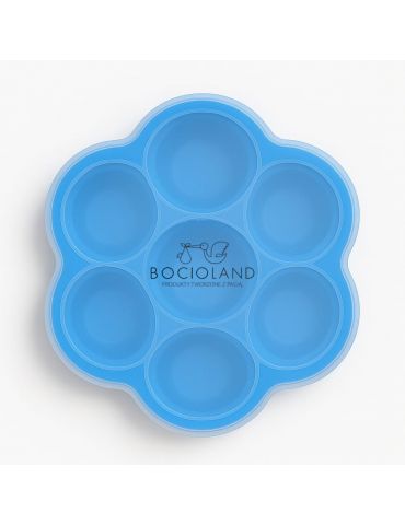 Bocioland Silikonowy pojemnik do mrożenia pokarmów niebieski