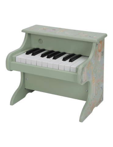 Little Dutch Drewniane pianino Safari friends zielone