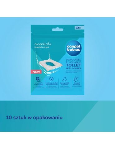 Canpol Babies Jednorazowe spłukiwalne nakładki na toaletę 10 szt.