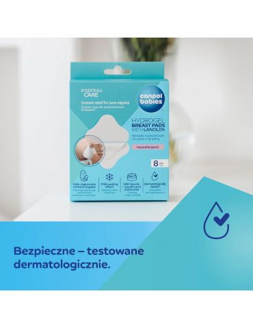 Canpol babies Wkładki kojące hydrożelowe na piersi z lanoliną 8 szt.