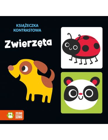 Książeczka Kontrastowa. Zwierzęta Zielona Sowa