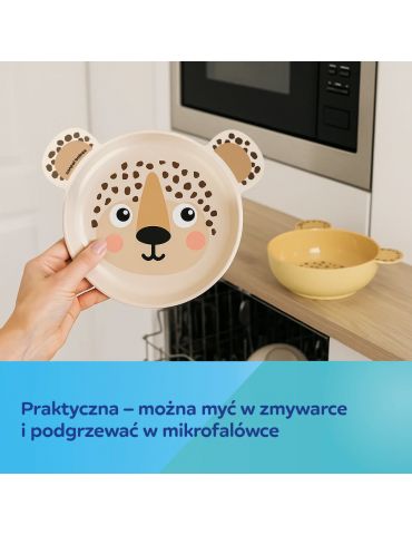 Canpol Babies Miseczka z uszami i przyssawką 400ml BabiesBoo kremowa