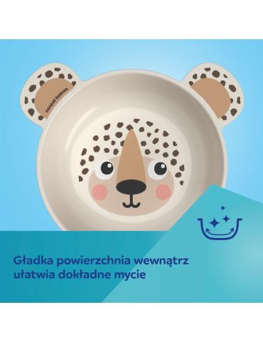 Canpol Babies Miseczka z uszami i przyssawką 400ml BabiesBoo kremowa