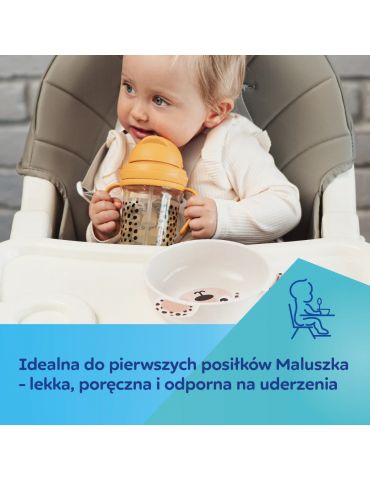 Canpol Babies Miseczka z uszami i przyssawką 400ml BabiesBoo kremowa
