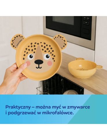 Canpol Babies Talerz z uszami 19cm BabiesBoo żółty