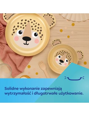 Canpol Babies Talerz z uszami 19cm BabiesBoo żółty