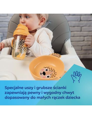 Canpol Babies Talerz z uszami 19cm BabiesBoo żółty