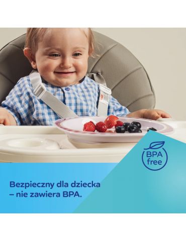 Canpol Babies Talerz z przyssawką 23cm Woodland niebieski