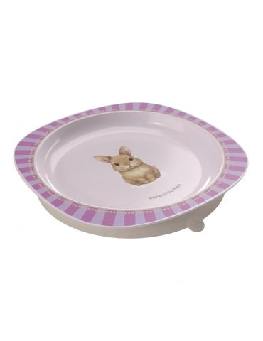 Canpol Babies Talerz z przyssawką 23cm Woodland różowy