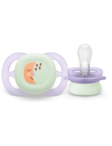 Avent Philips Smoczek uspokajający Ultra Start 0-2m Nighttime księżyc