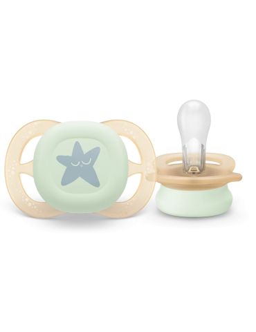 Avent Philips Smoczek uspokajający Ultra Start 0-2m Nighttime księżyc
