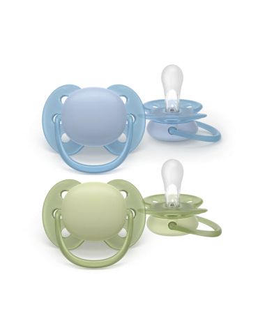 Avent Philips Smoczek uspokajający Ultra soft 0-6m zielony