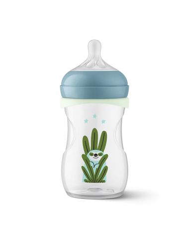 Avent Philips Butelka Natural Response 260ml Nighttime plus smoczek uspokajający