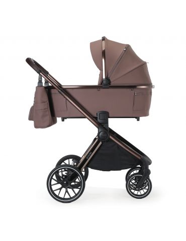 Adamex Spark Wózek głęboko-spacerowy Chocolate truffle + adaptery do fotelika