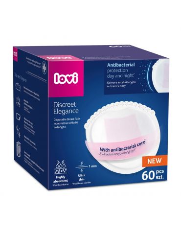 Lovi Wkładki laktacyjne Discreet Elegance 60 sztuk białe