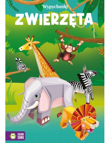 Książeczka Wypychanki. Zwierzęta Zielona Sowa