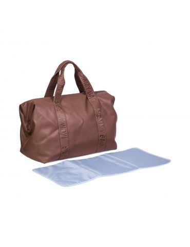 Childhome Torba Mommy Bag Signature Vegan leather brązowa