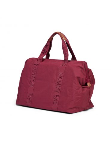 Childhome Torba Mommy Bag Signature Urban burgundy