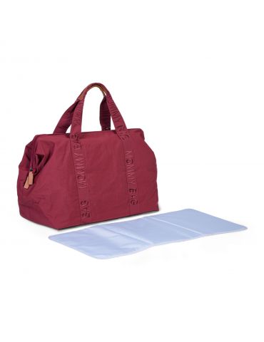 Childhome Torba Mommy Bag Signature Urban burgundy