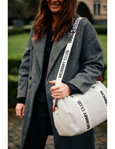 Childhome Torba Mommy Club Nursary bag Canvas off white