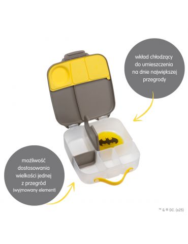 B.box Lunchbox pojemnik z wkładem chłodzącym śniadaniówka Batman