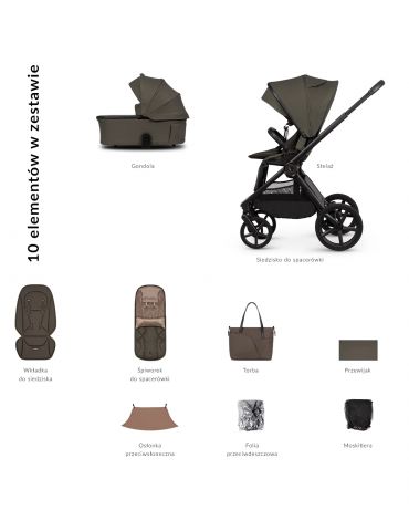 Venicci Upline 3 Wózek głęboko-spacerowy Truffle