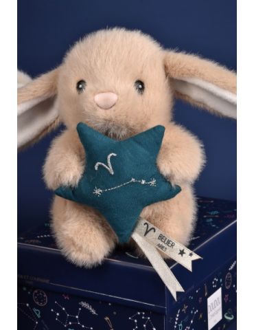 DOUDOU Pluszowy królik ze znakiem zodiaku 12 cm baran