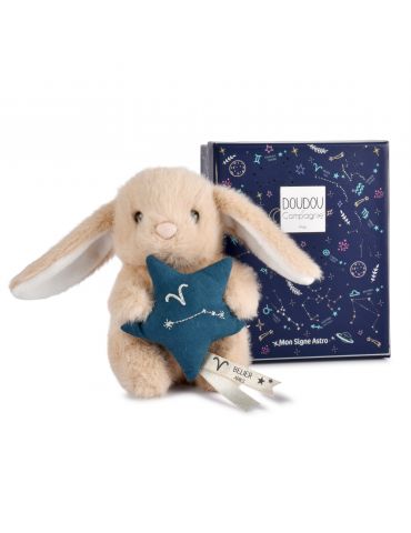 DOUDOU Pluszowy królik ze znakiem zodiaku 12 cm baran
