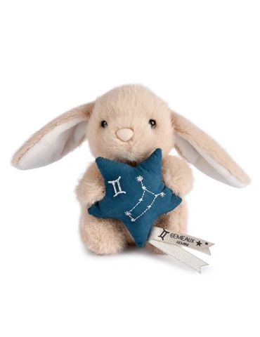 DOUDOU Pluszowy królik ze znakiem zodiaku 12 cm bliźnięta